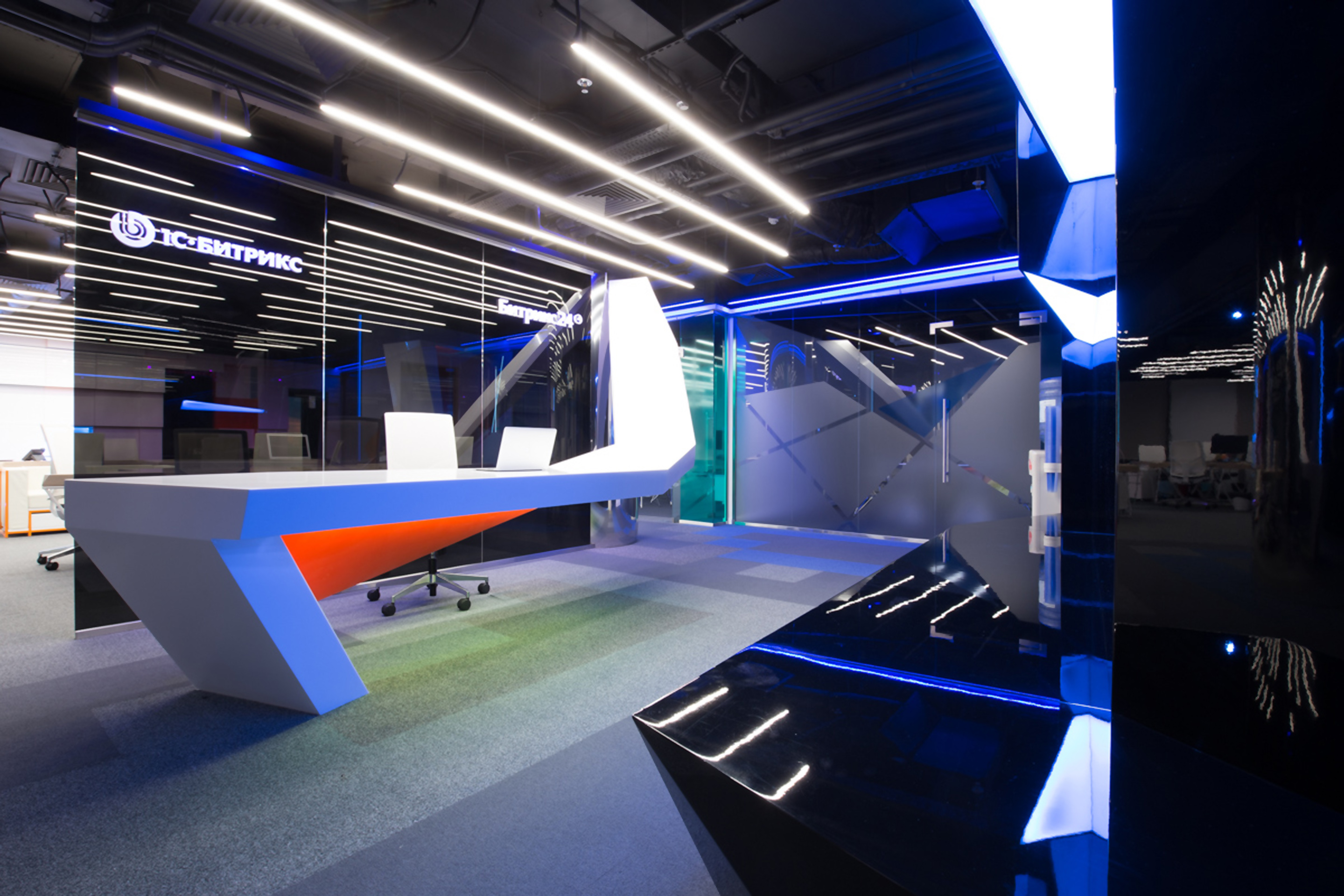 莫斯科 1S-Bitrix 办公室 | 几何艺术与光影的完美结合-14