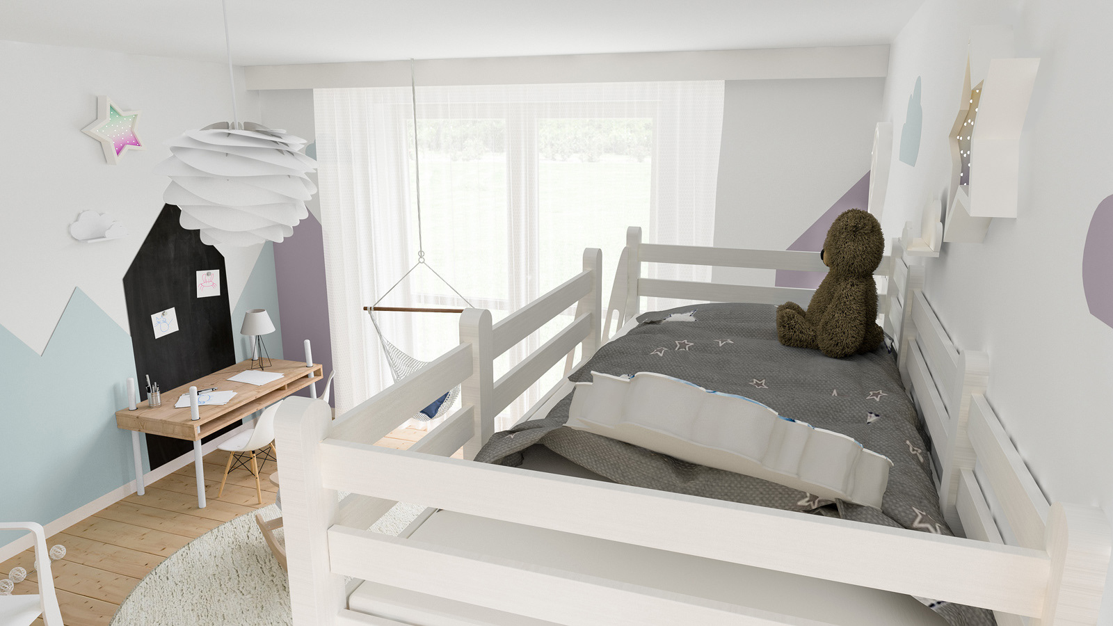 北欧风格儿童房设计-6