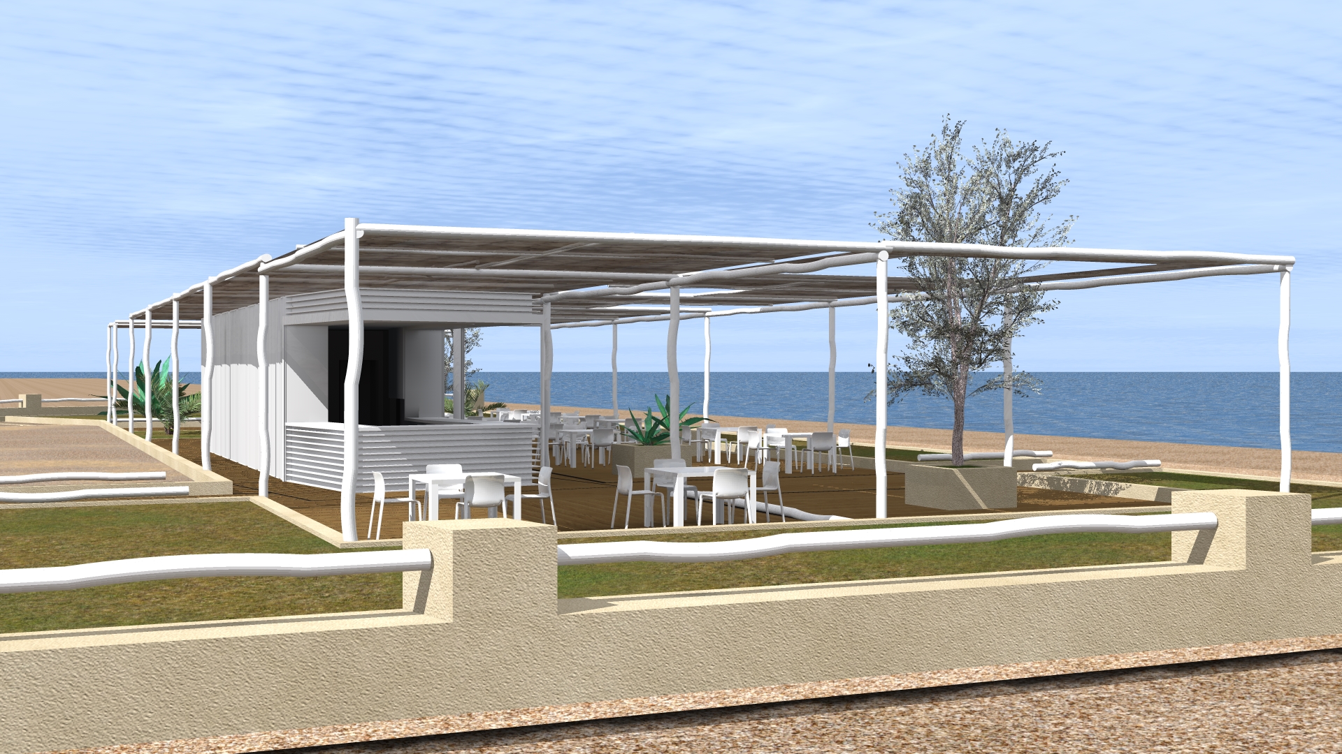 海滨酒吧的现代传统之美-7