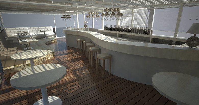 2012 年完成的 Hattico 露台酒吧，位于 Messina 海峡的露台上-5