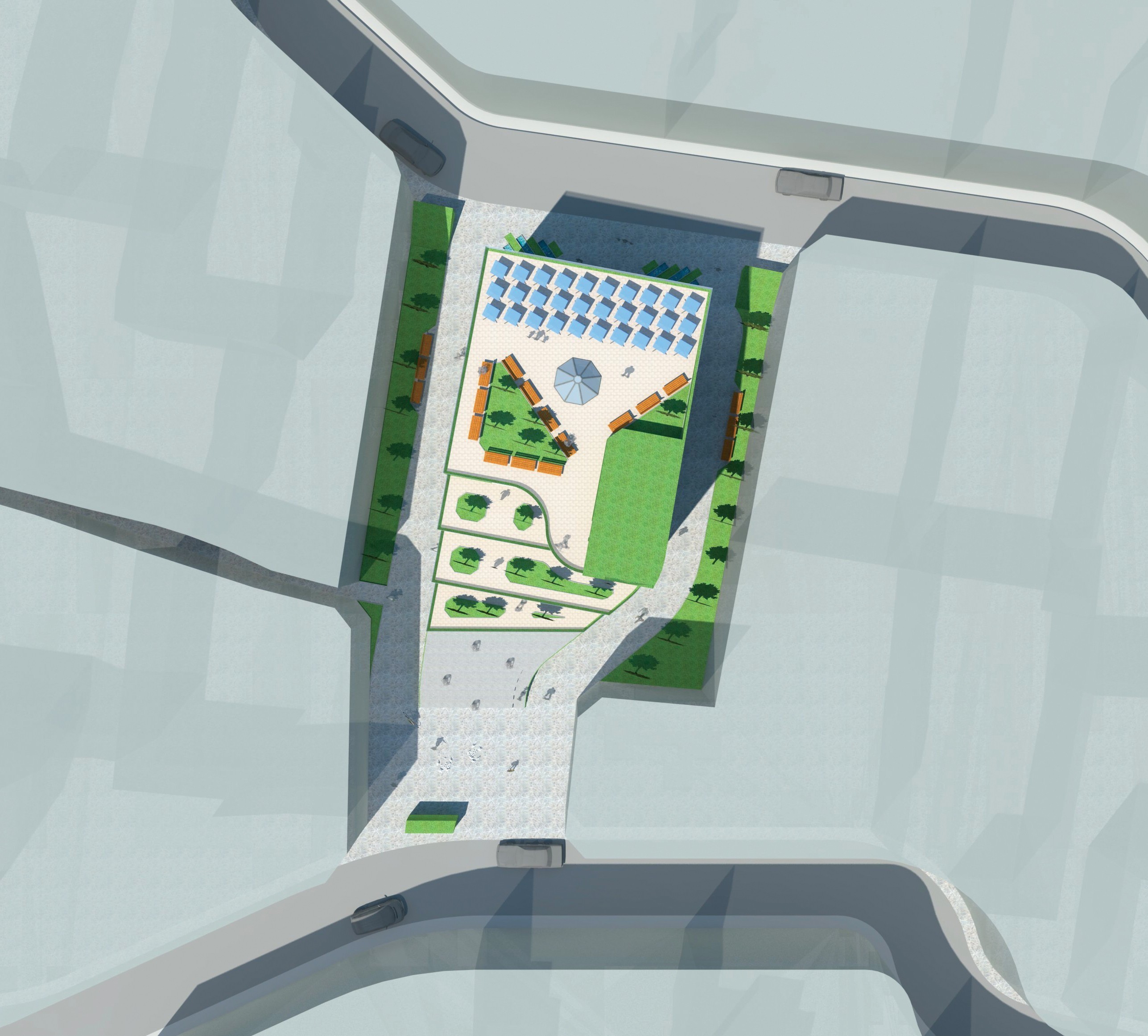 2014 年可持续建筑设计与绿色屋顶的融合-15