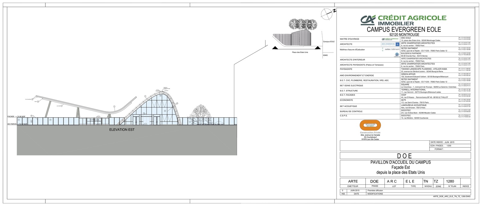 法国农业信贷银行总部,现代优雅的绿色校园-61