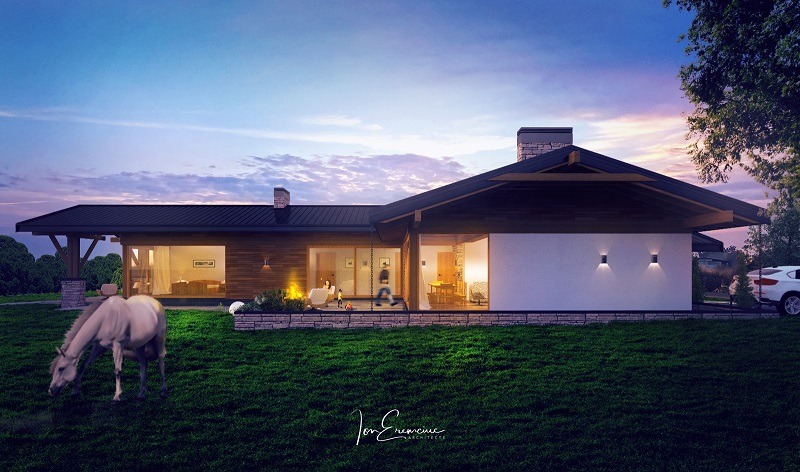 2018 年罗马尼亚乡村马厩住宅设计-3