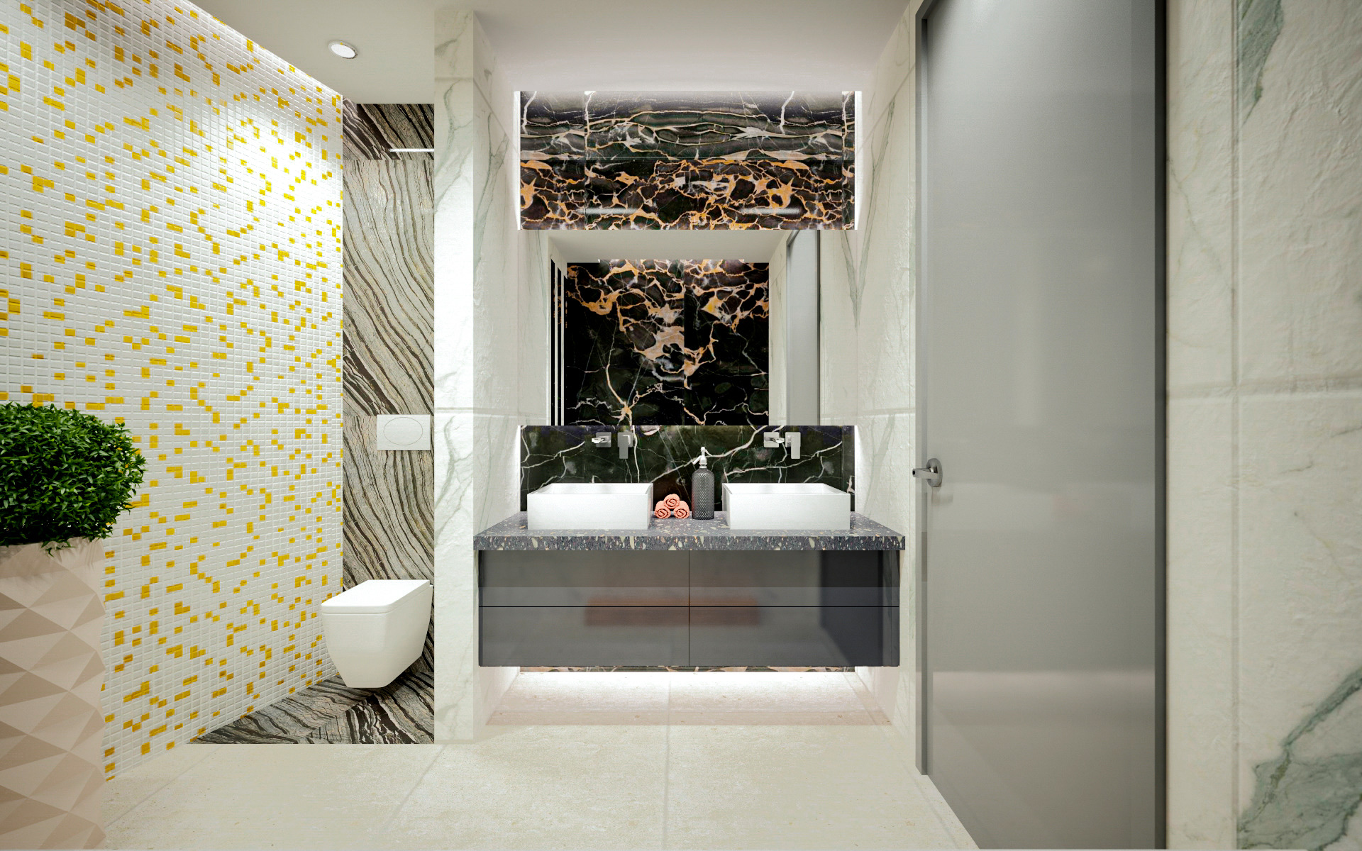 曲线家居空间，打造柔和层次感-17