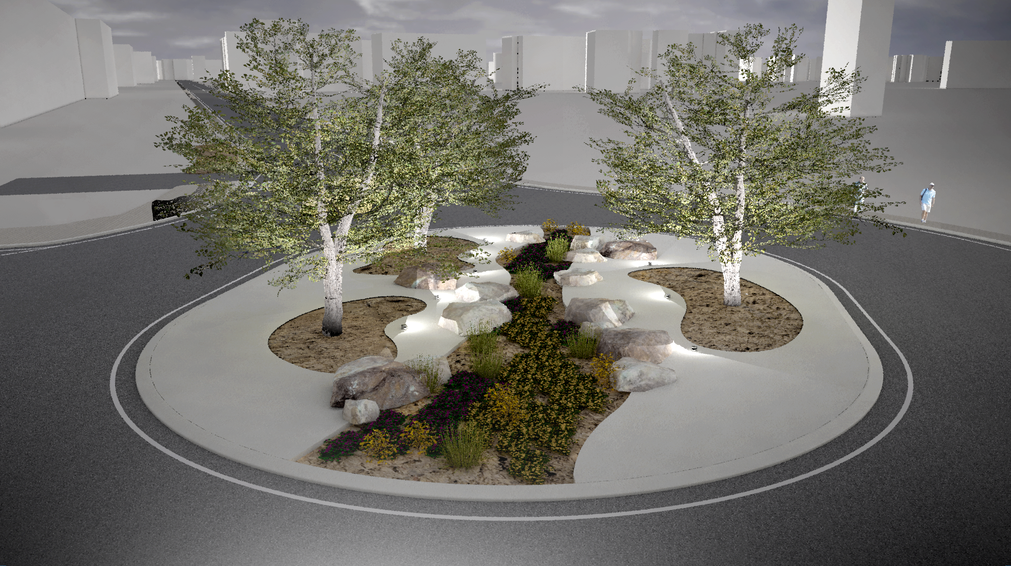 巴里市 via Amendola 道路绿化设计-35