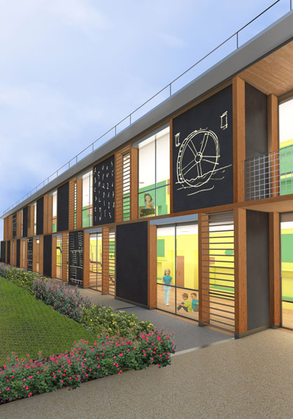 "H"型校园建筑 | 自然镜像与教育故事的融合-5