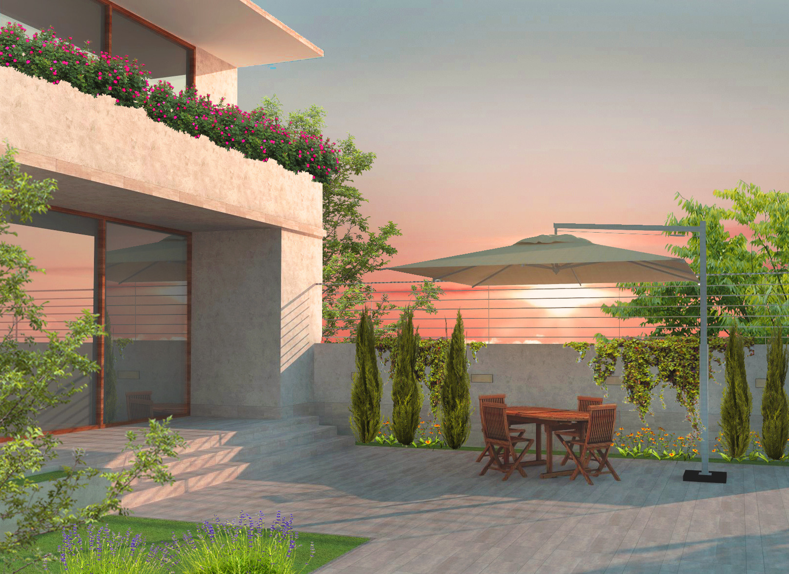 后院花园公寓设计-1