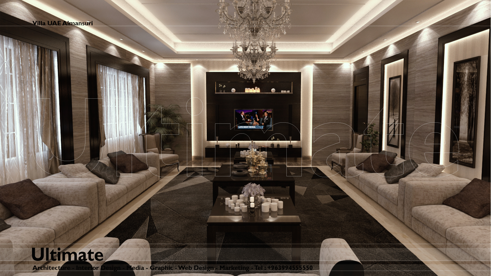 阿联酋 Almansuri 别墅室内设计案例分析-17