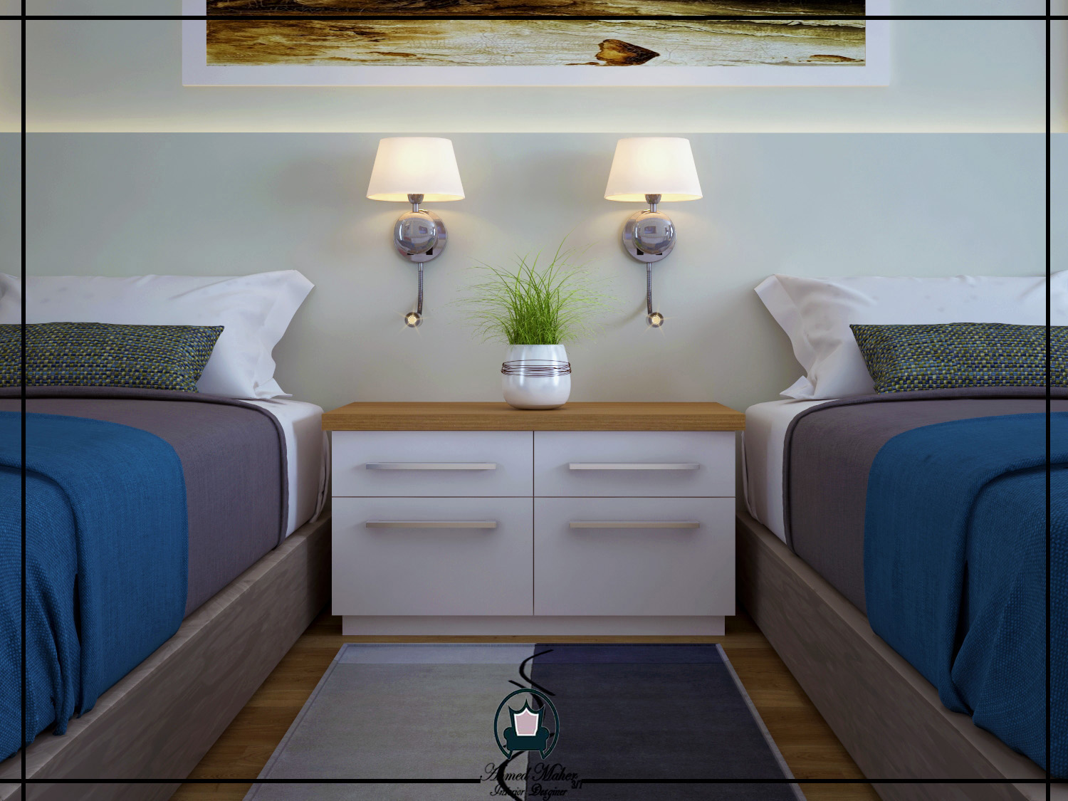 简约双卧酒店设计-8