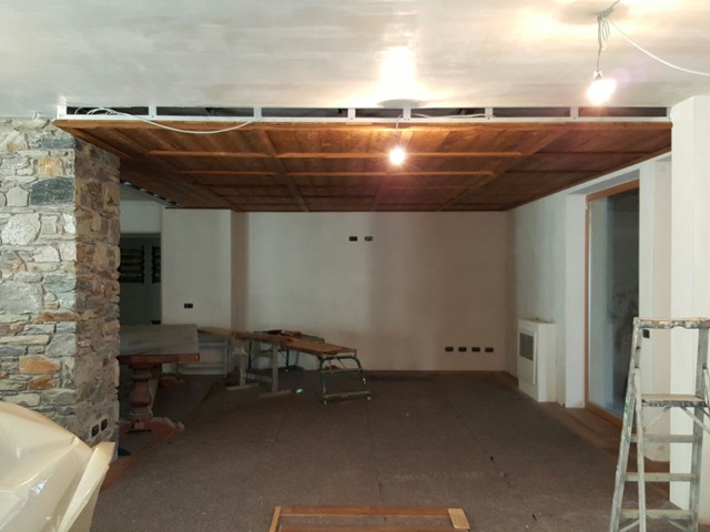 别墅，餐厅·木材和石头-24