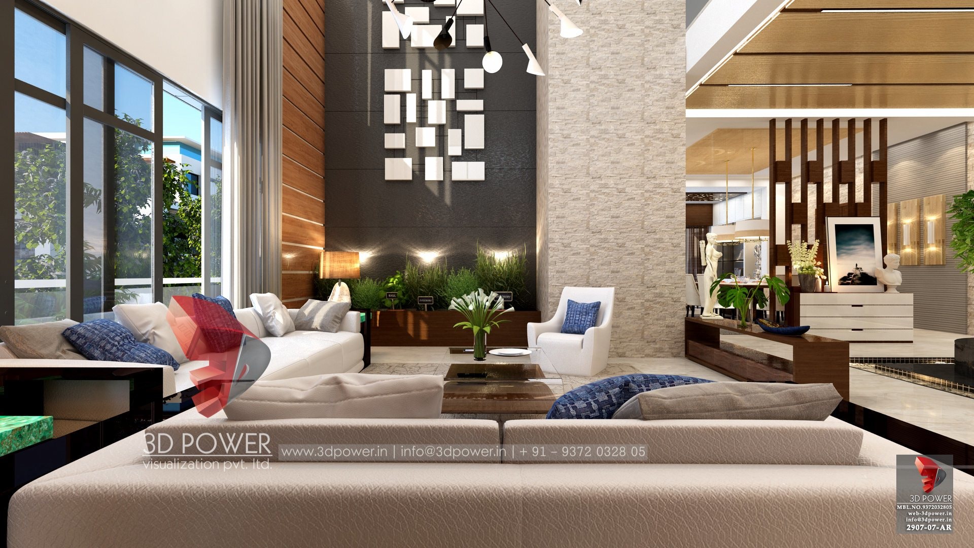 3D 室内设计案例 | 单家庭住宅的精致室内空间-20