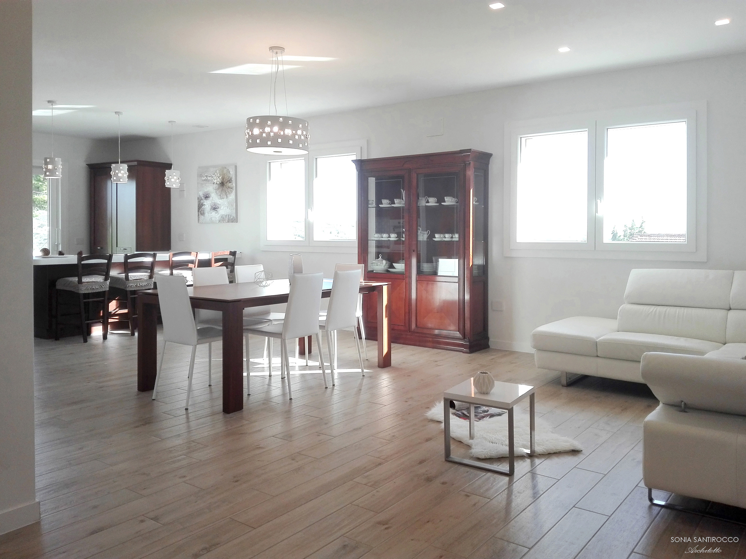 温馨开放式空间 | 意大利公寓客厅设计-16