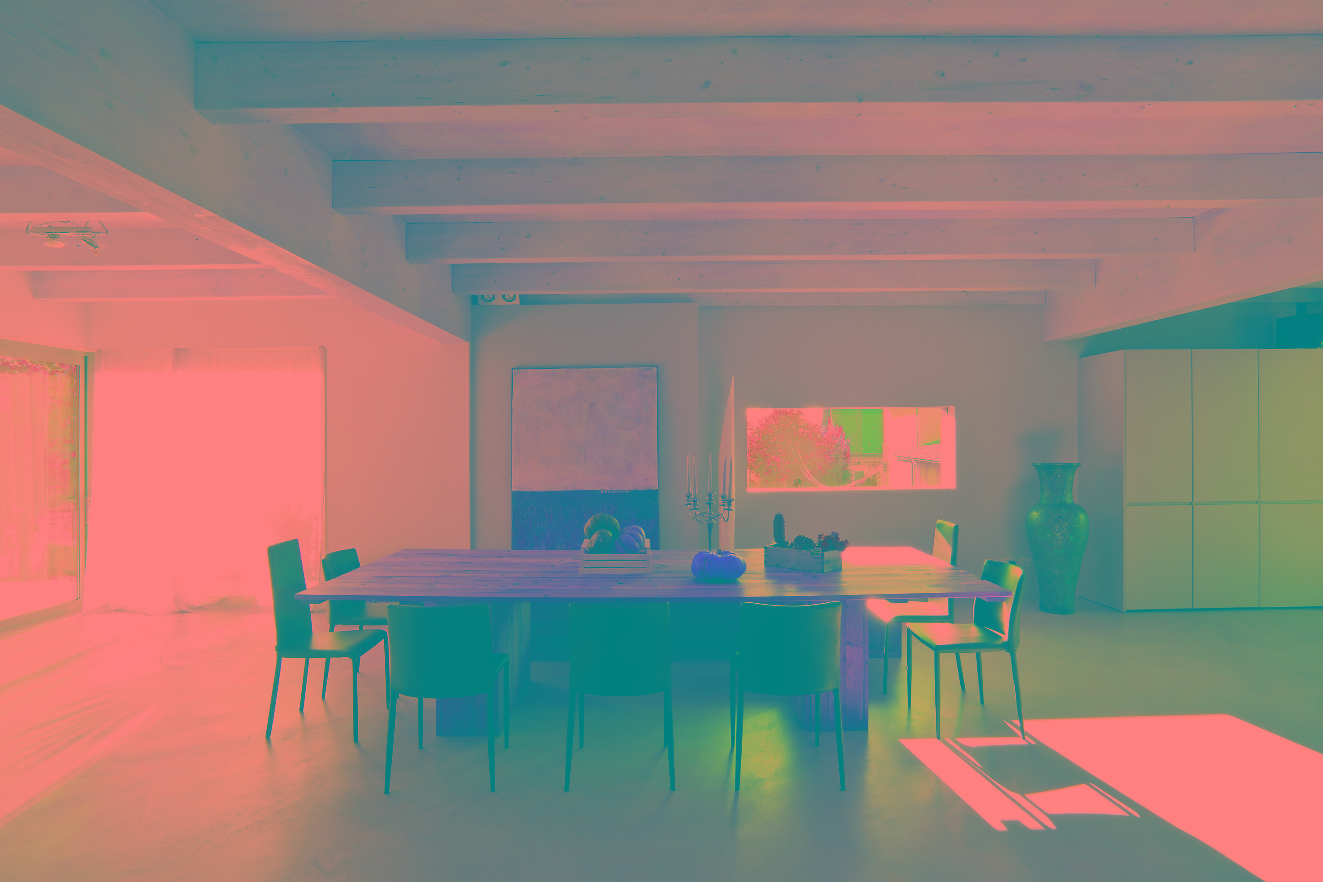 单层别墅,极简风格与自然元素融合-4