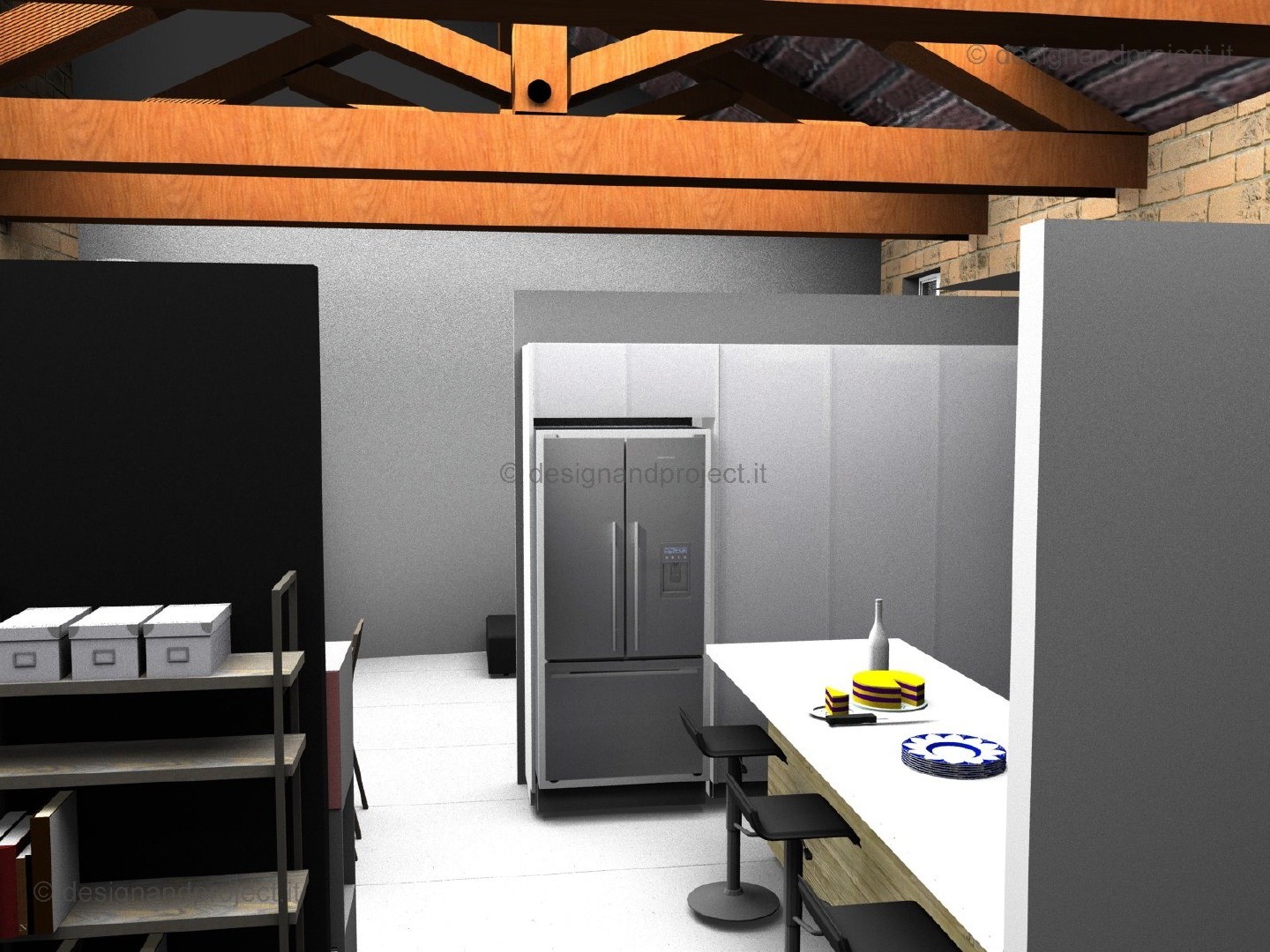 历史中心区 Mansarda 公寓室内设计方案-3