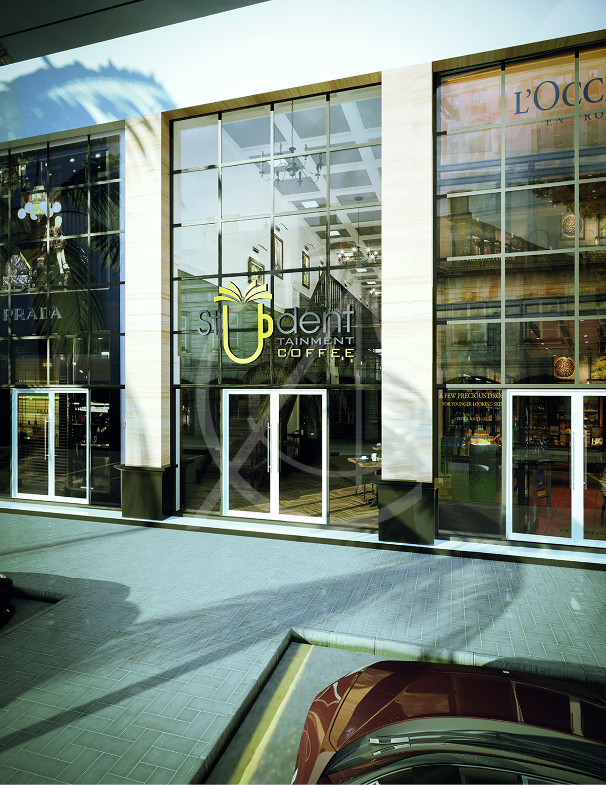 英伦风融合沙特文化，打造校园热点学生咖啡厅-1