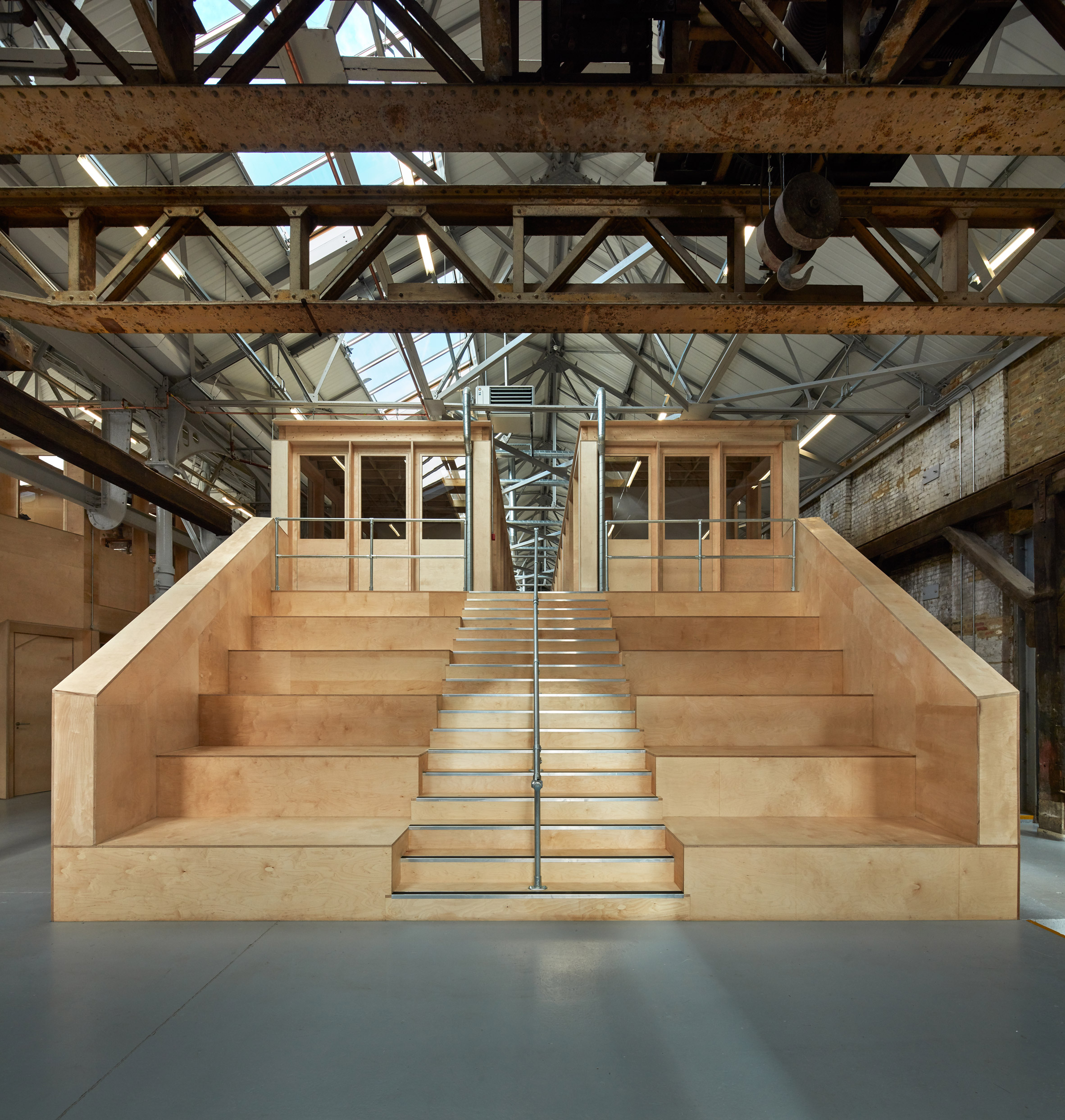 Emrys Architects converts east London ironworks into studios-2