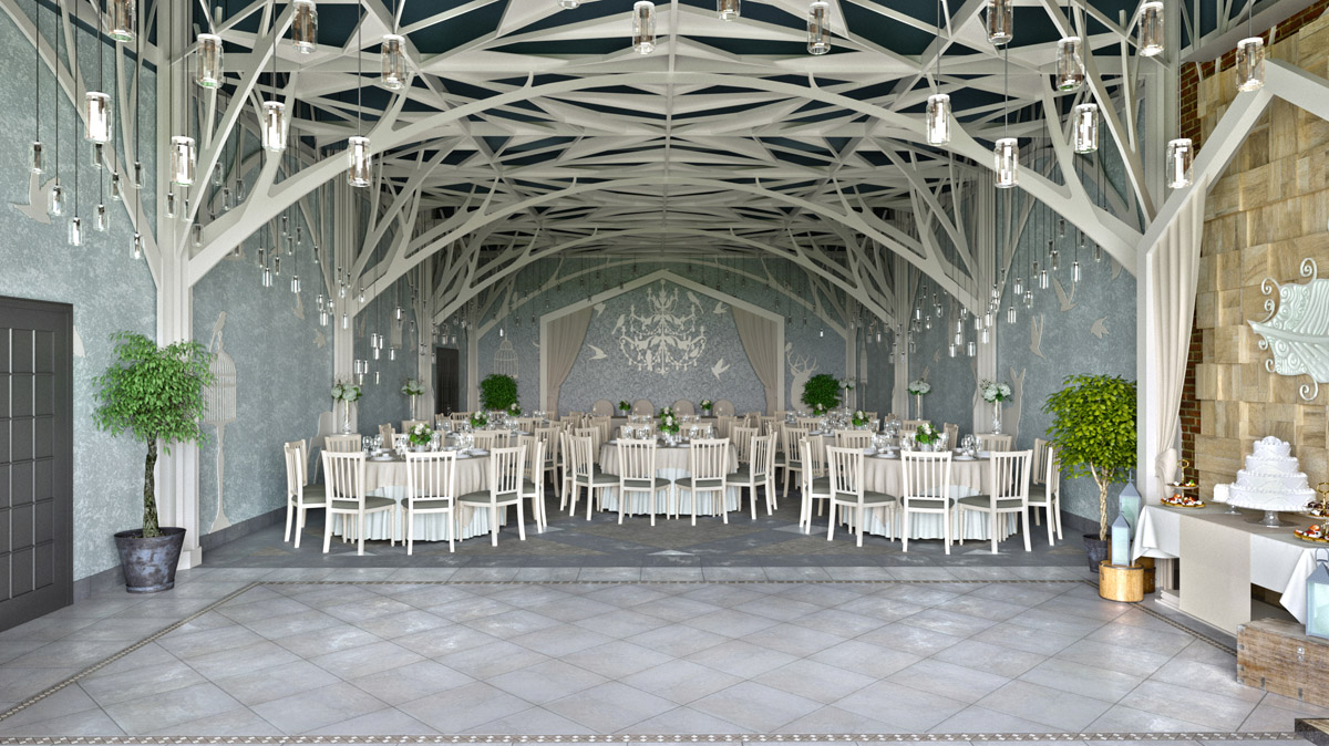 创新婚宴厅设计 | 圣彼得堡婚宴厅“森林与阁楼”-6