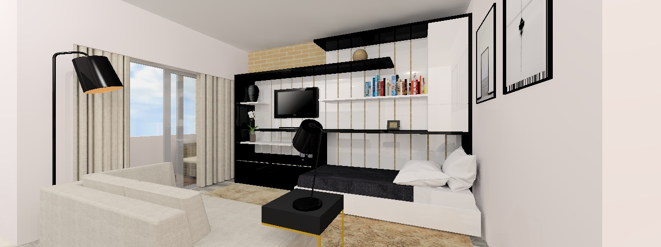 2015 年嵌入式书架床设计-20