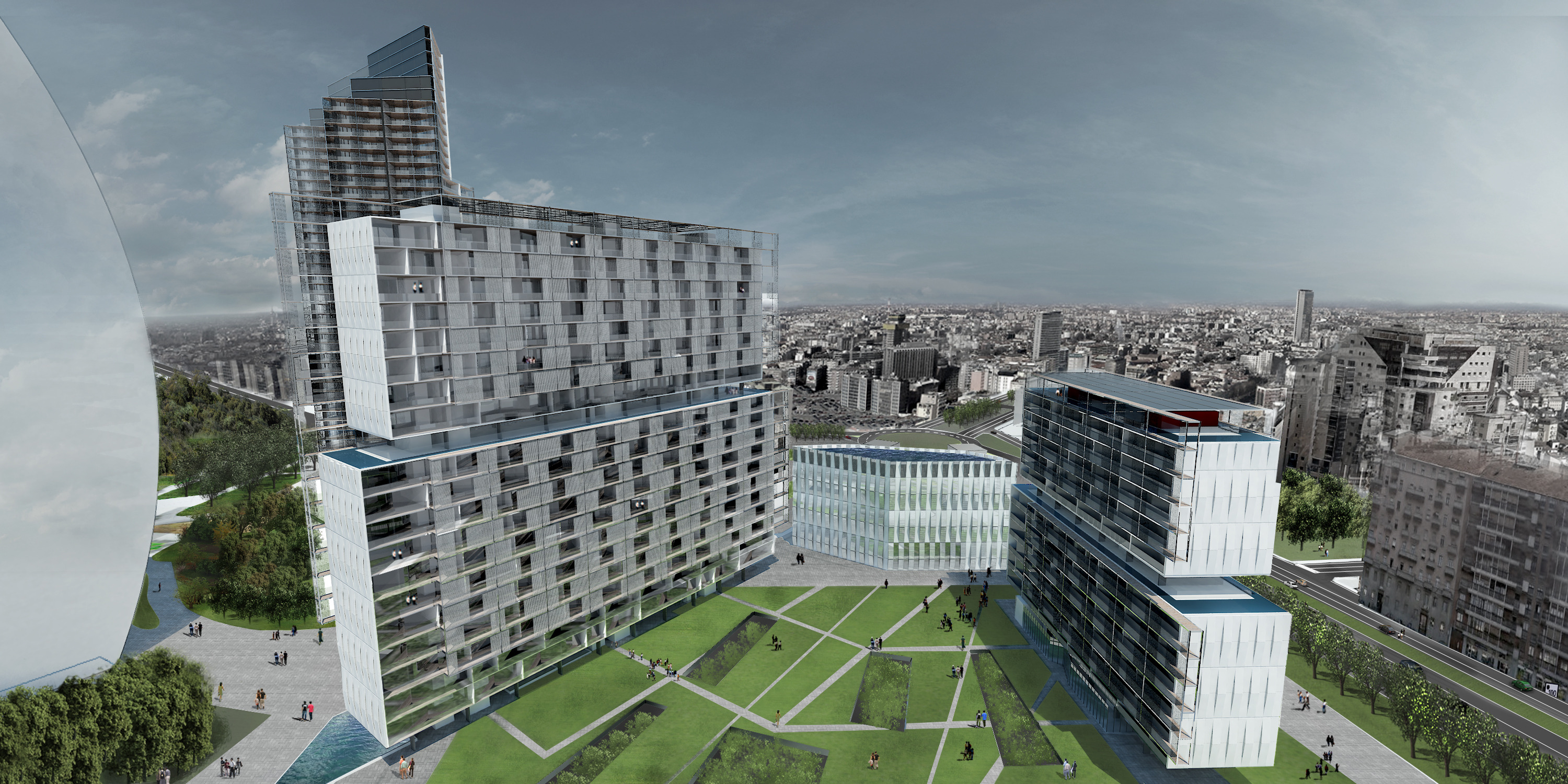 米兰城市生活住宅塔楼 | 可持续发展与功能的完美融合-2