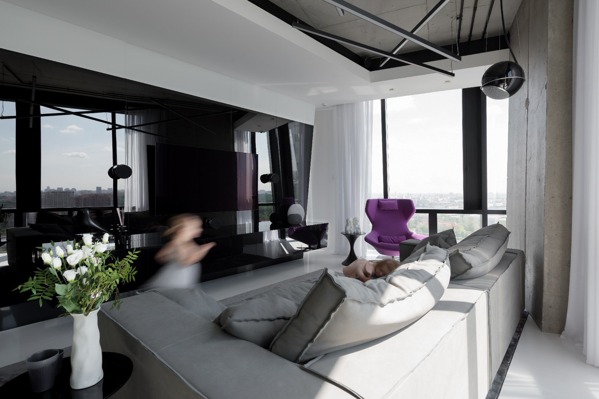 莫斯科塔楼未来主义家居设计-8