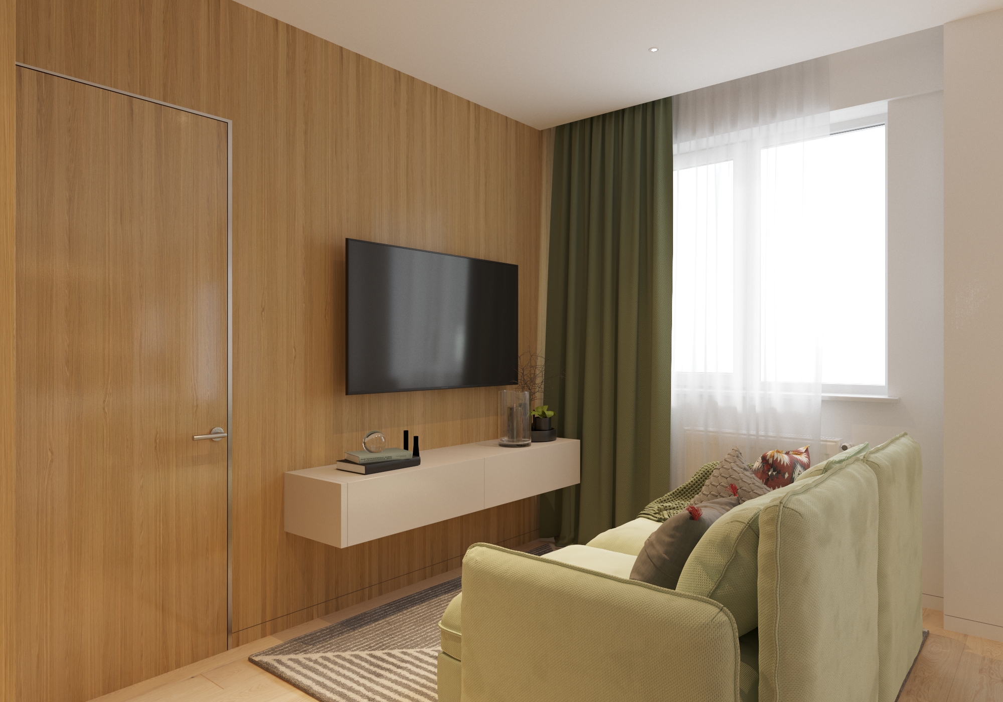 2018 年完成的"Prityazhenie"公寓室内设计-2