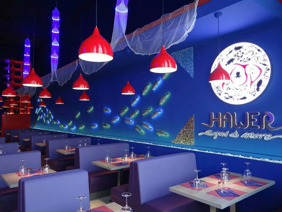 2014 年完成的 LED 照明设计餐厅案例-2