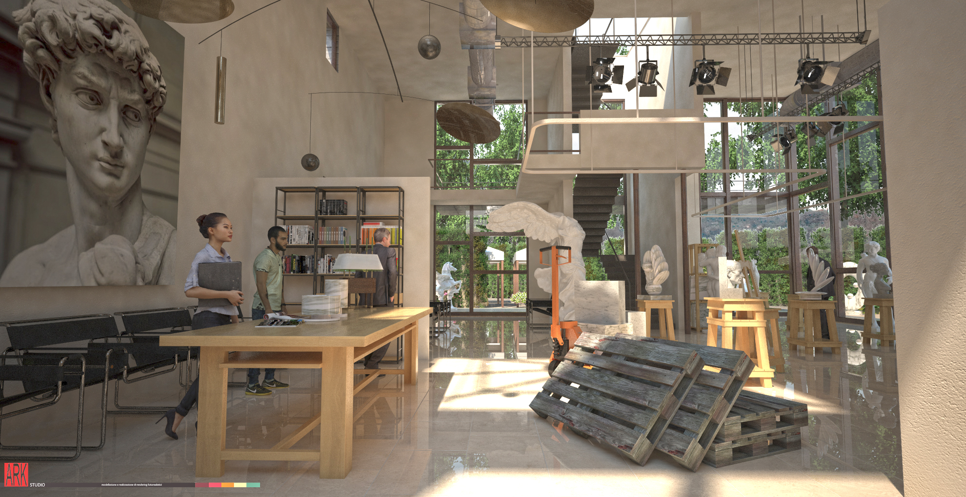 意大利雕塑学校内外部设计赏析-15