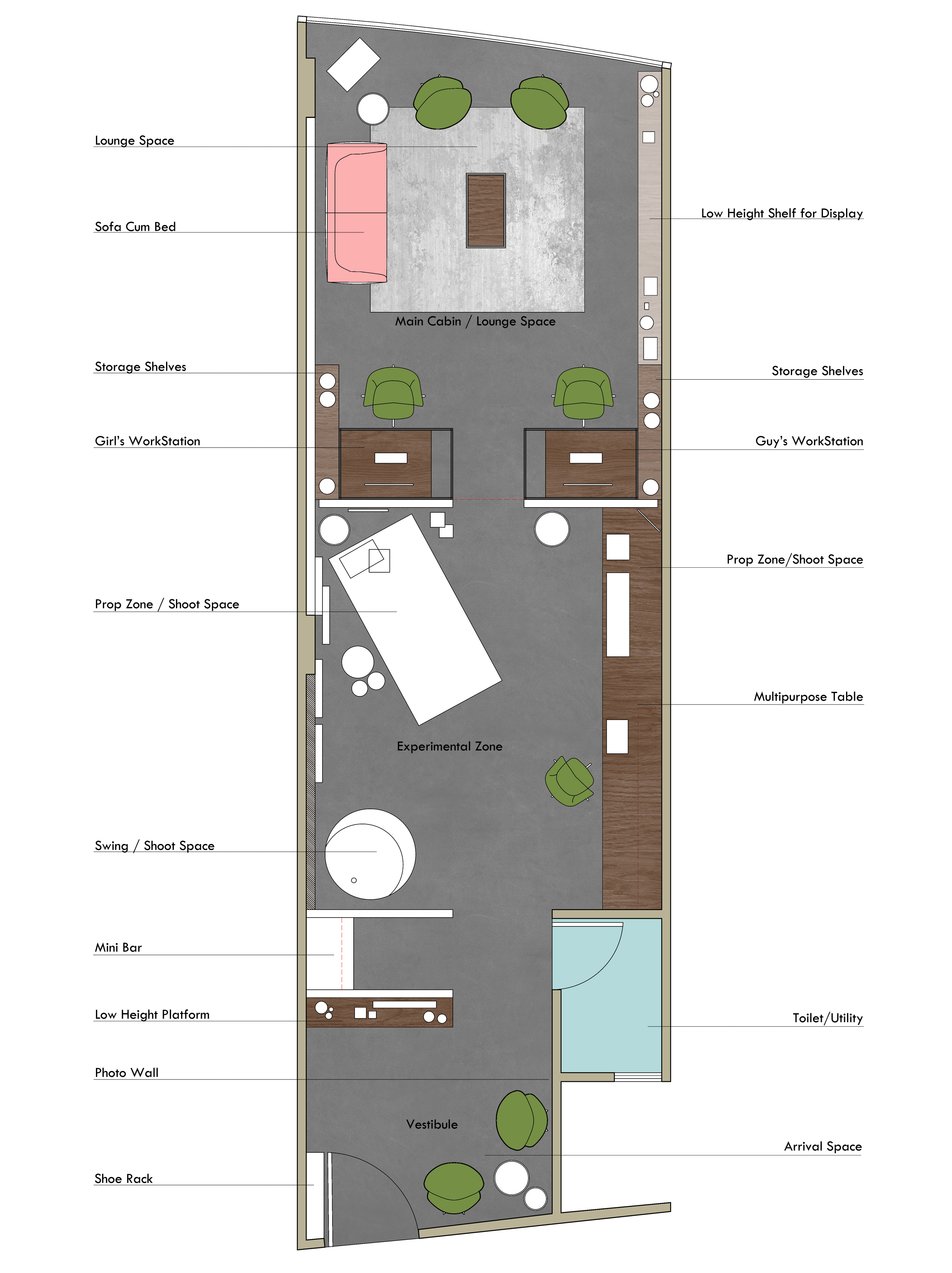 Royal Affair 摄影工作室 | 双面才华的现代摄影空间-13