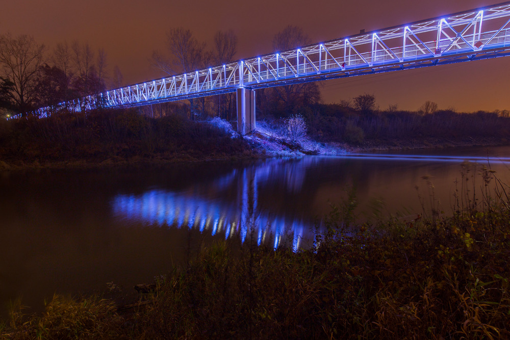 波兰华沙Żerańskiej 桥 LED Platek 照明设计-6
