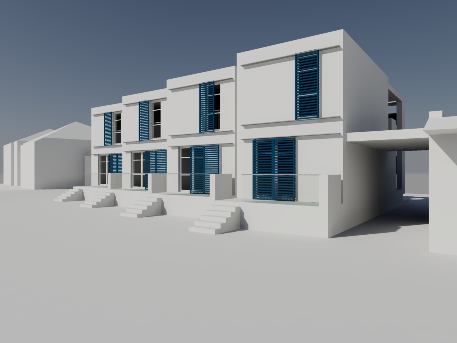 意式四层联排别墅设计-11