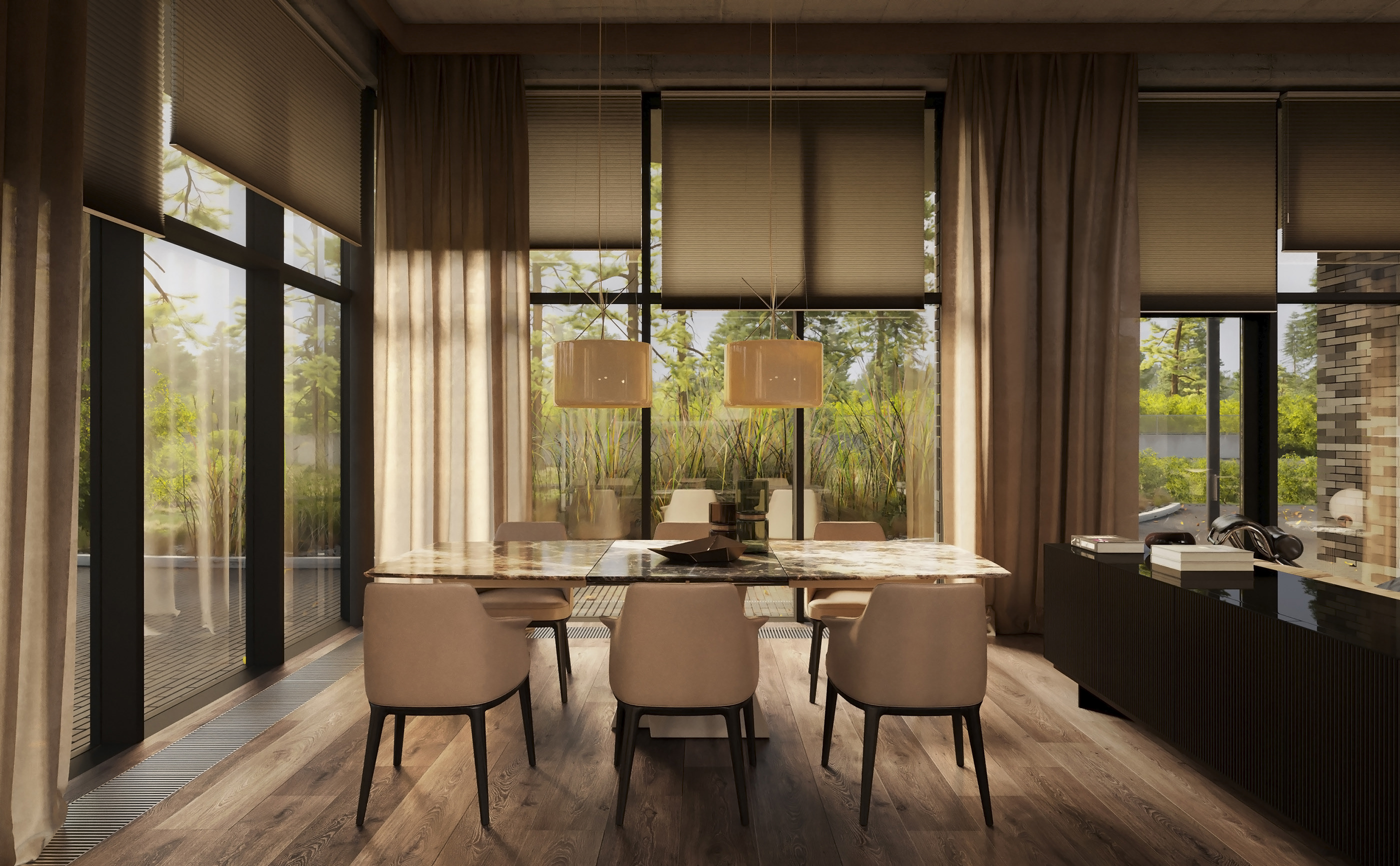 圣彼得堡森林别墅村绿色屋顶住宅-1