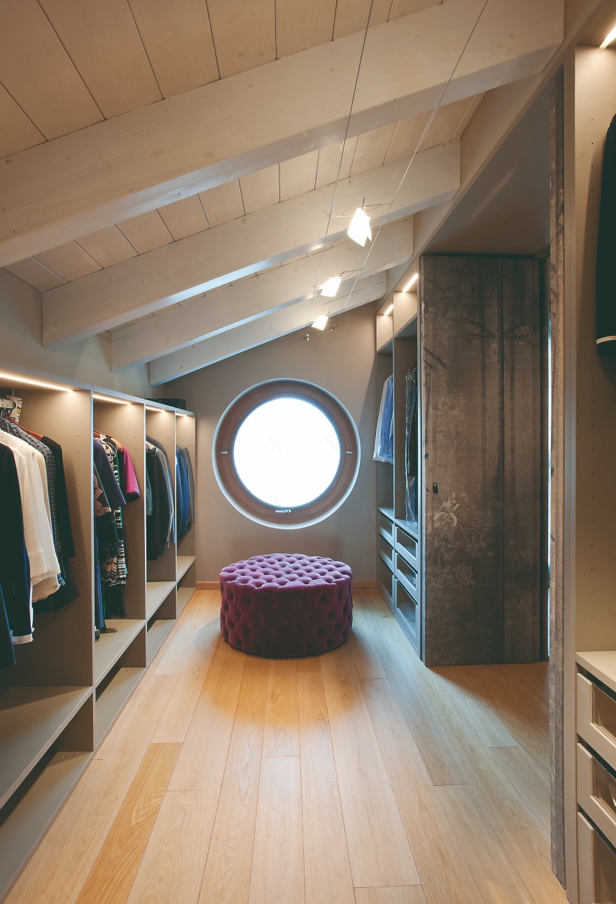 别墅,餐厅·木材和石头-20