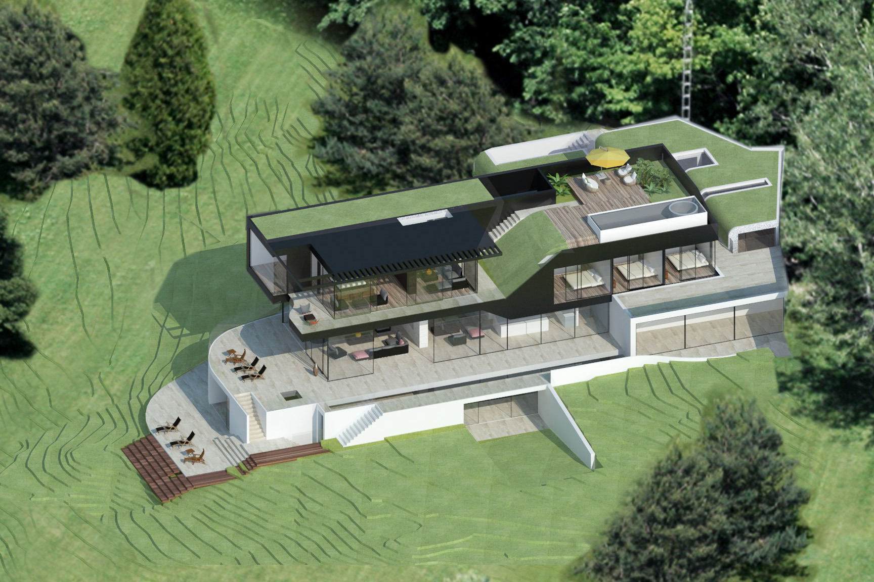 伦敦音乐家庭的山顶别墅设计-19