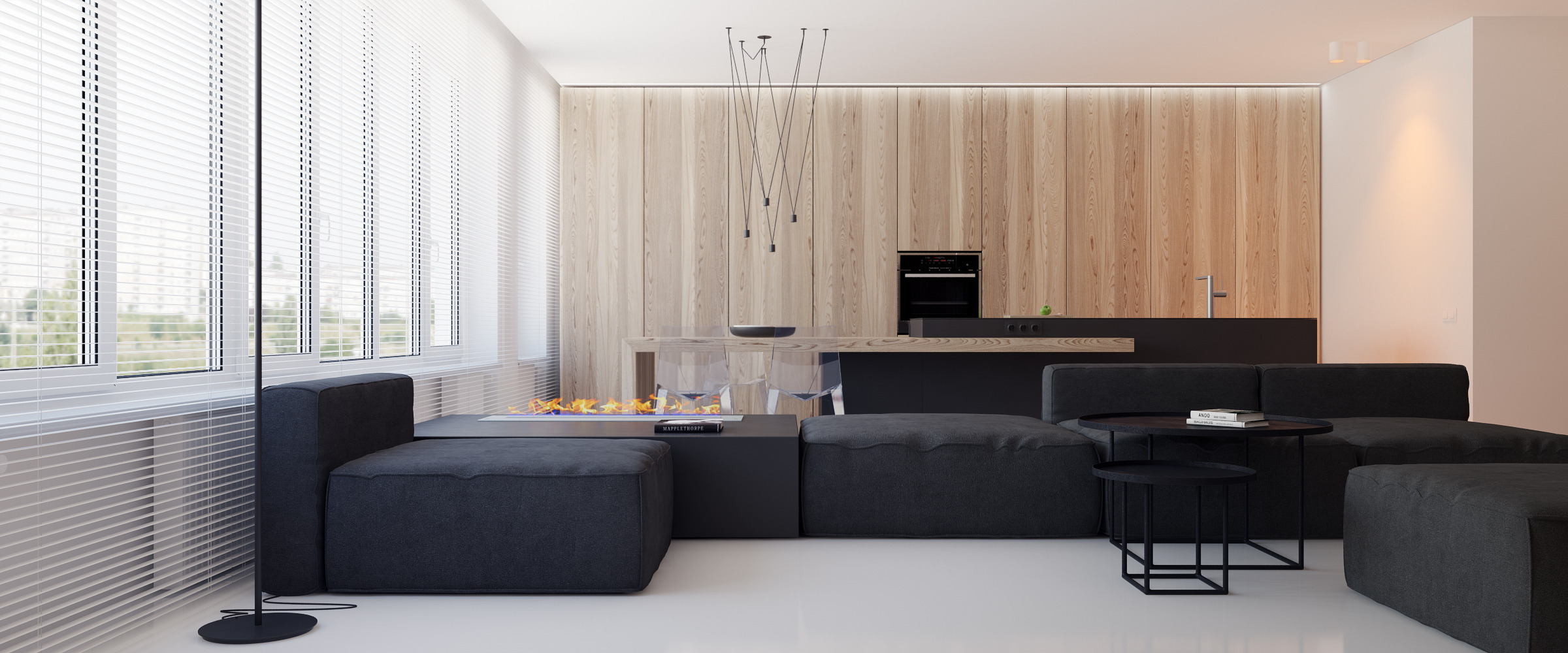 莫斯科极简单身公寓-1