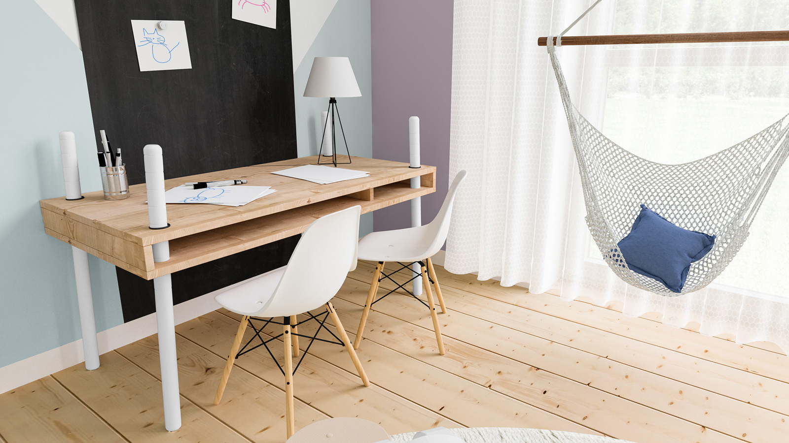 北欧风格儿童房设计-8