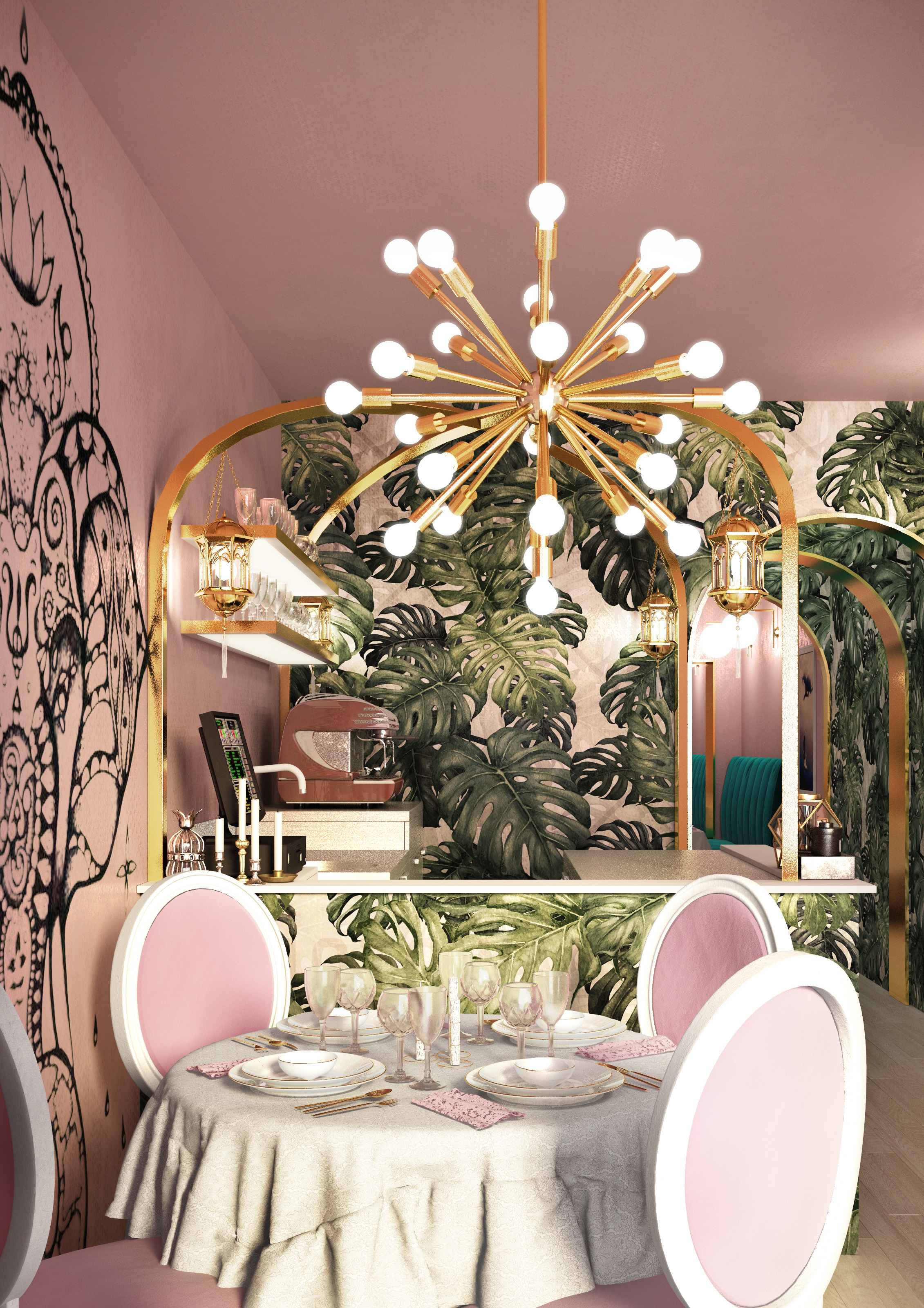 印度宫殿餐厅设计 | 2018 年未实现方案-2