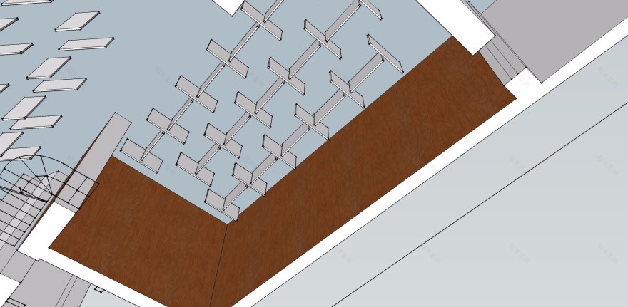 三维立体渲染餐厅环境声学设计-12