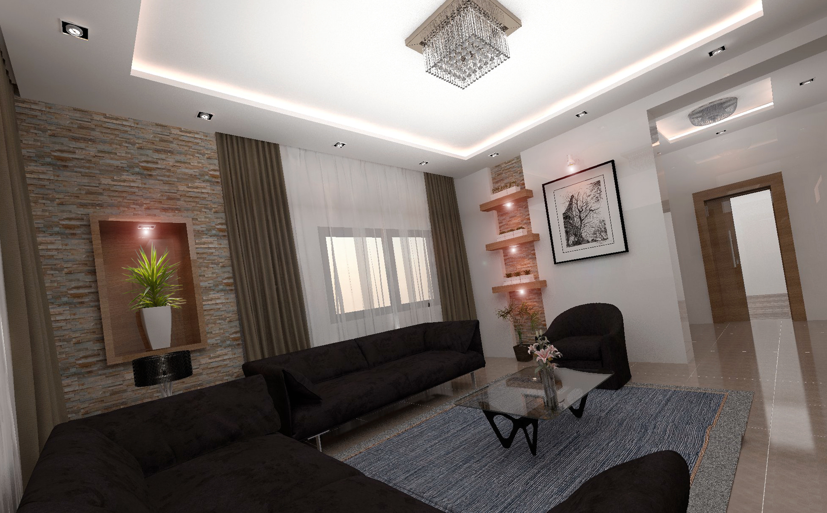 现代简约风独栋别墅设计-13