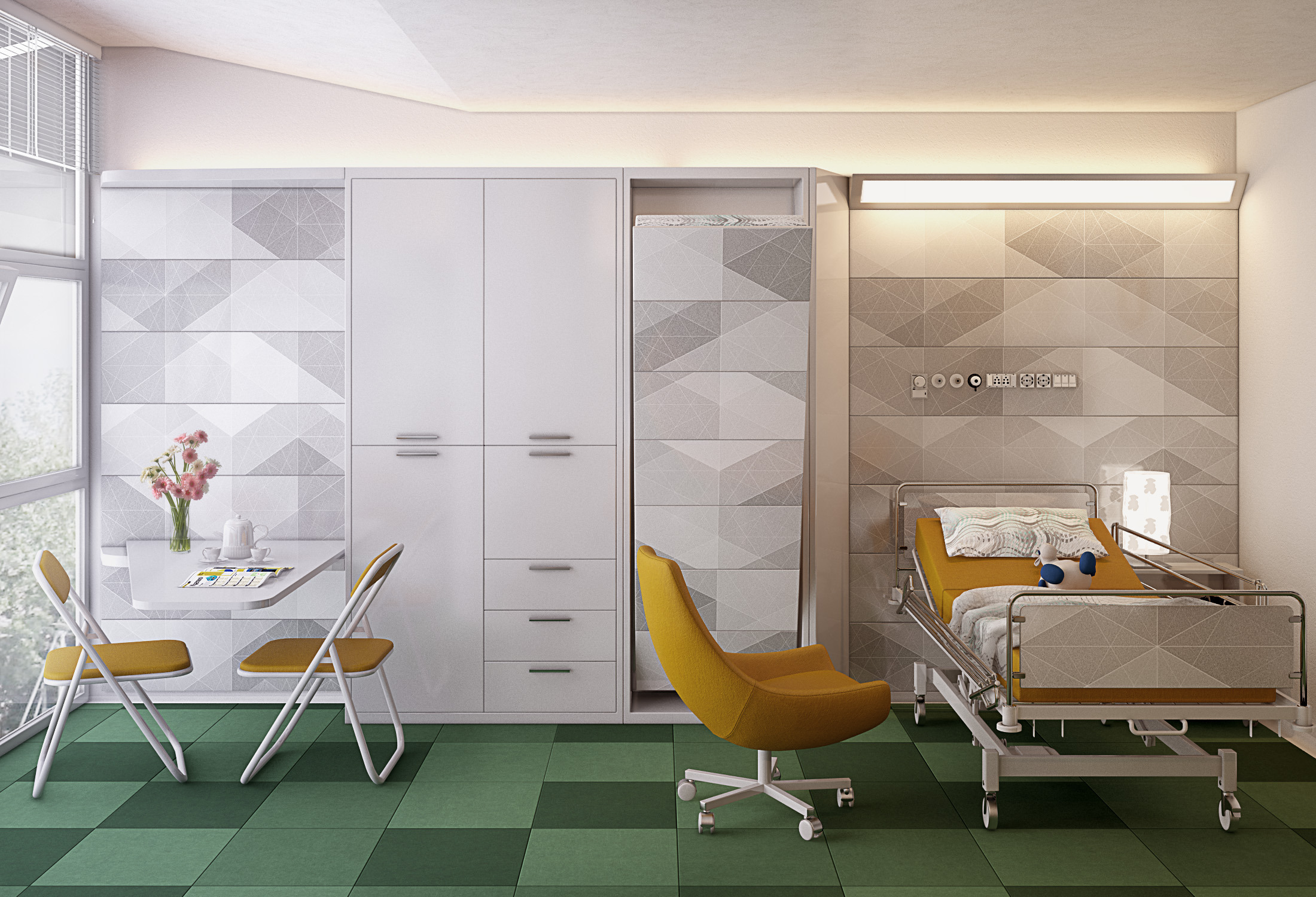 2016 年帕多瓦儿科医院病房可行性项目-- 选项 A-2