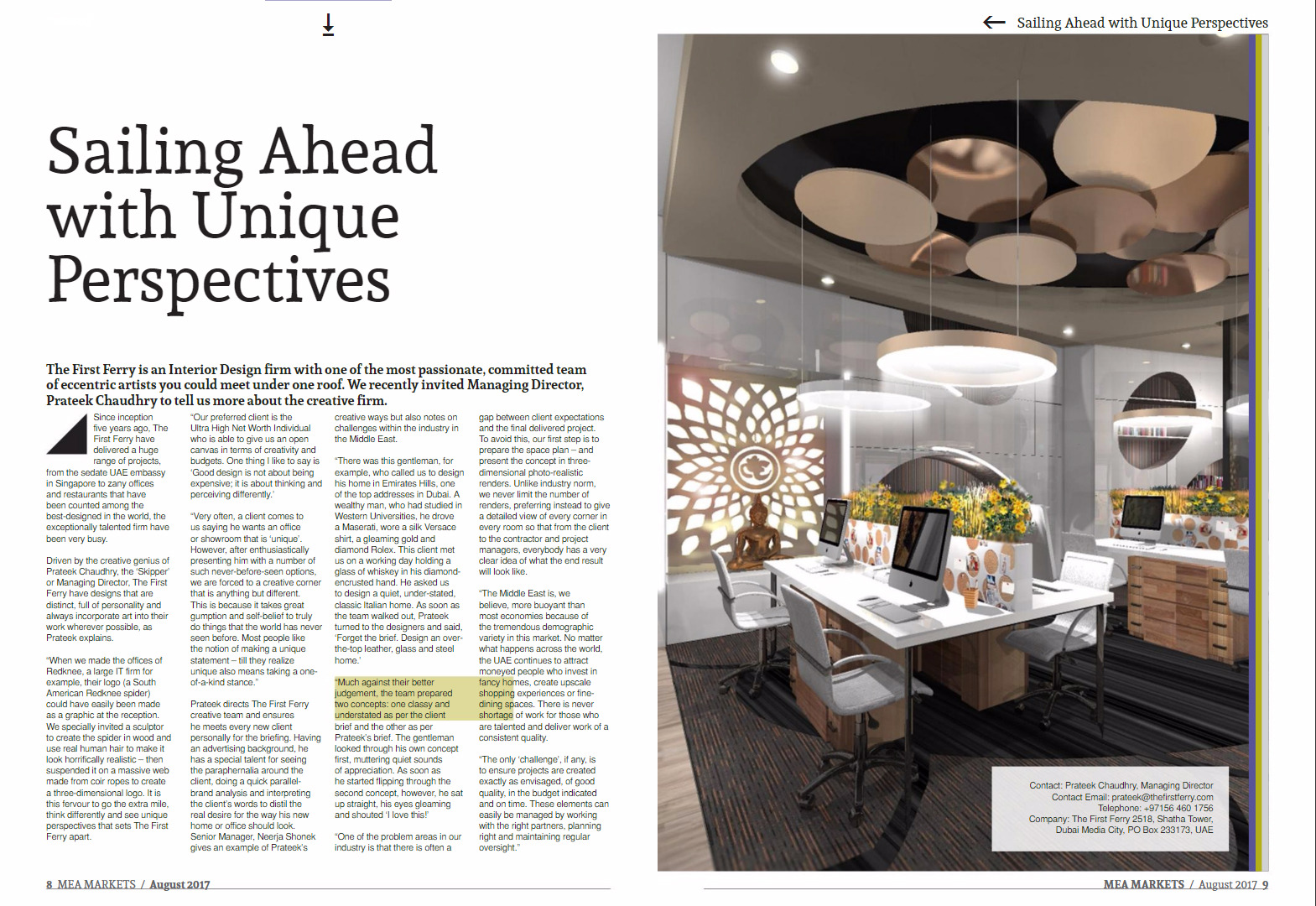 迪拜 binary tower 奢华办公空间设计-1