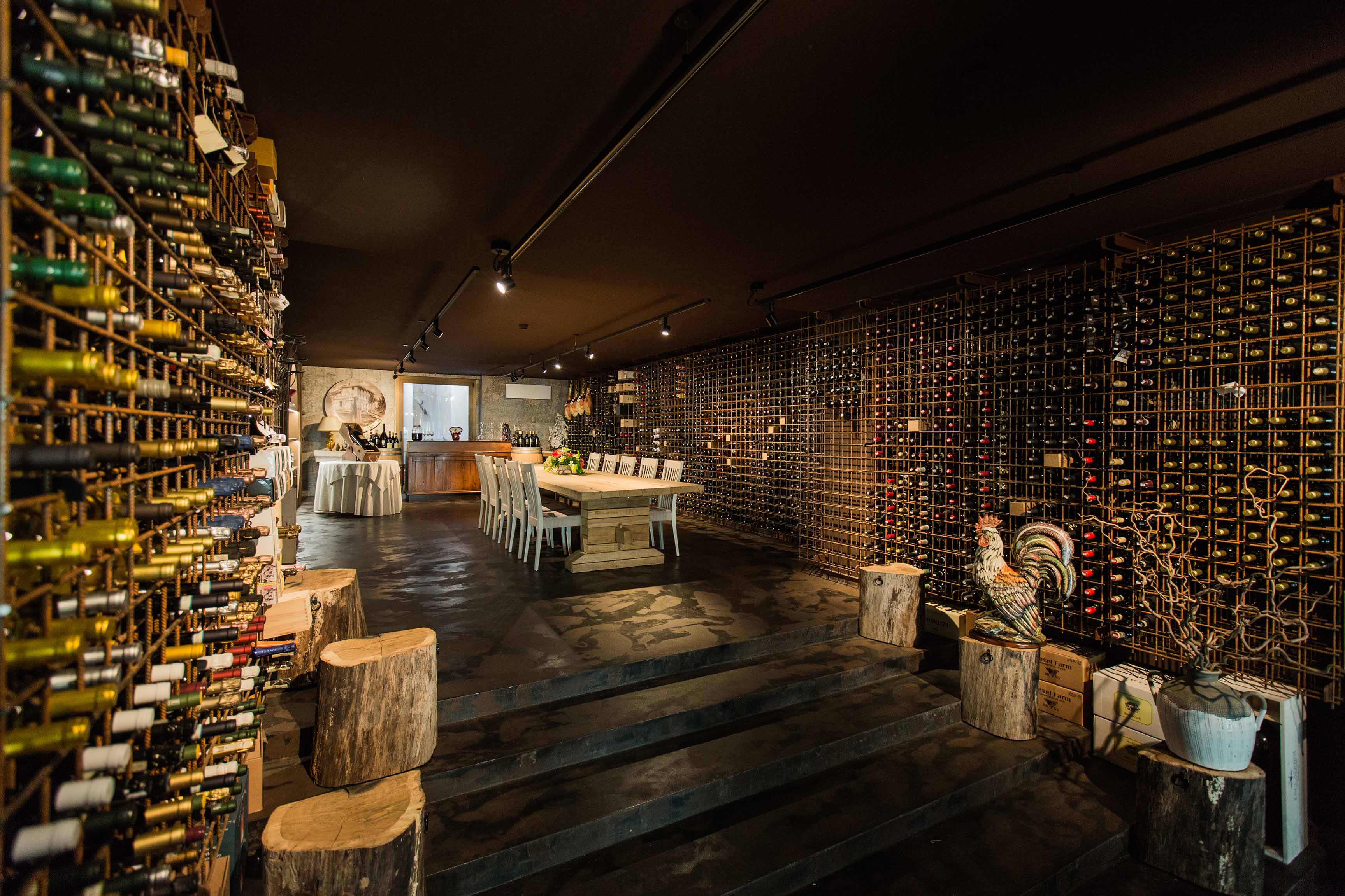 意大利地下葡萄酒图书馆餐厅设计-4