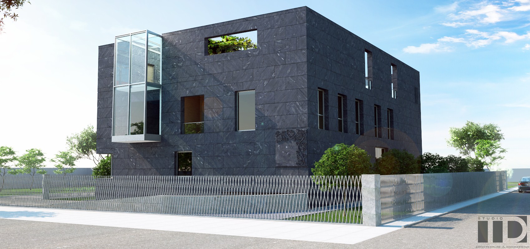 2013 年未实现的格鲁吉亚驻乌克兰大使馆设计-1