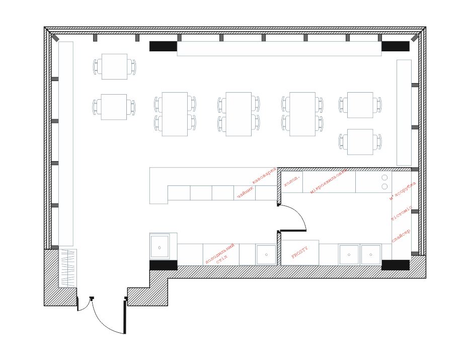 2018 简约风披萨咖啡厅设计-8