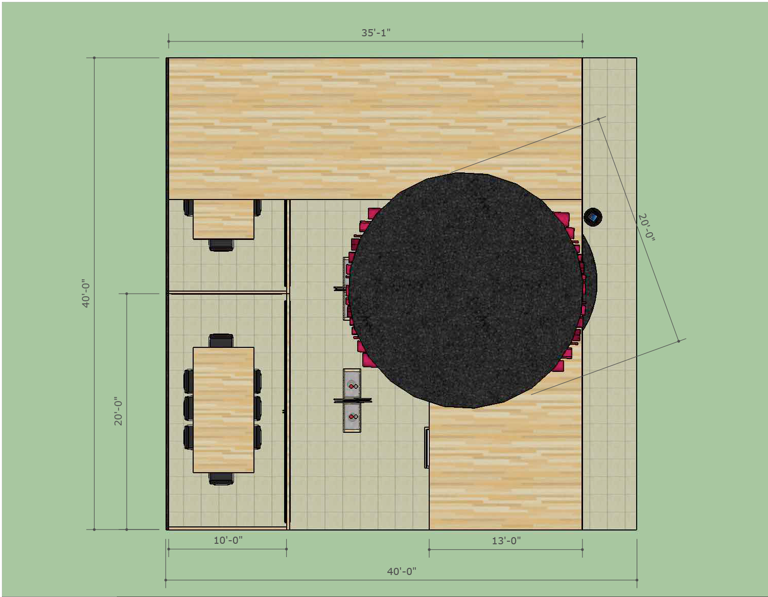 Chapman University 3D 渲染课程 40'·40'展览 booth 设计-2