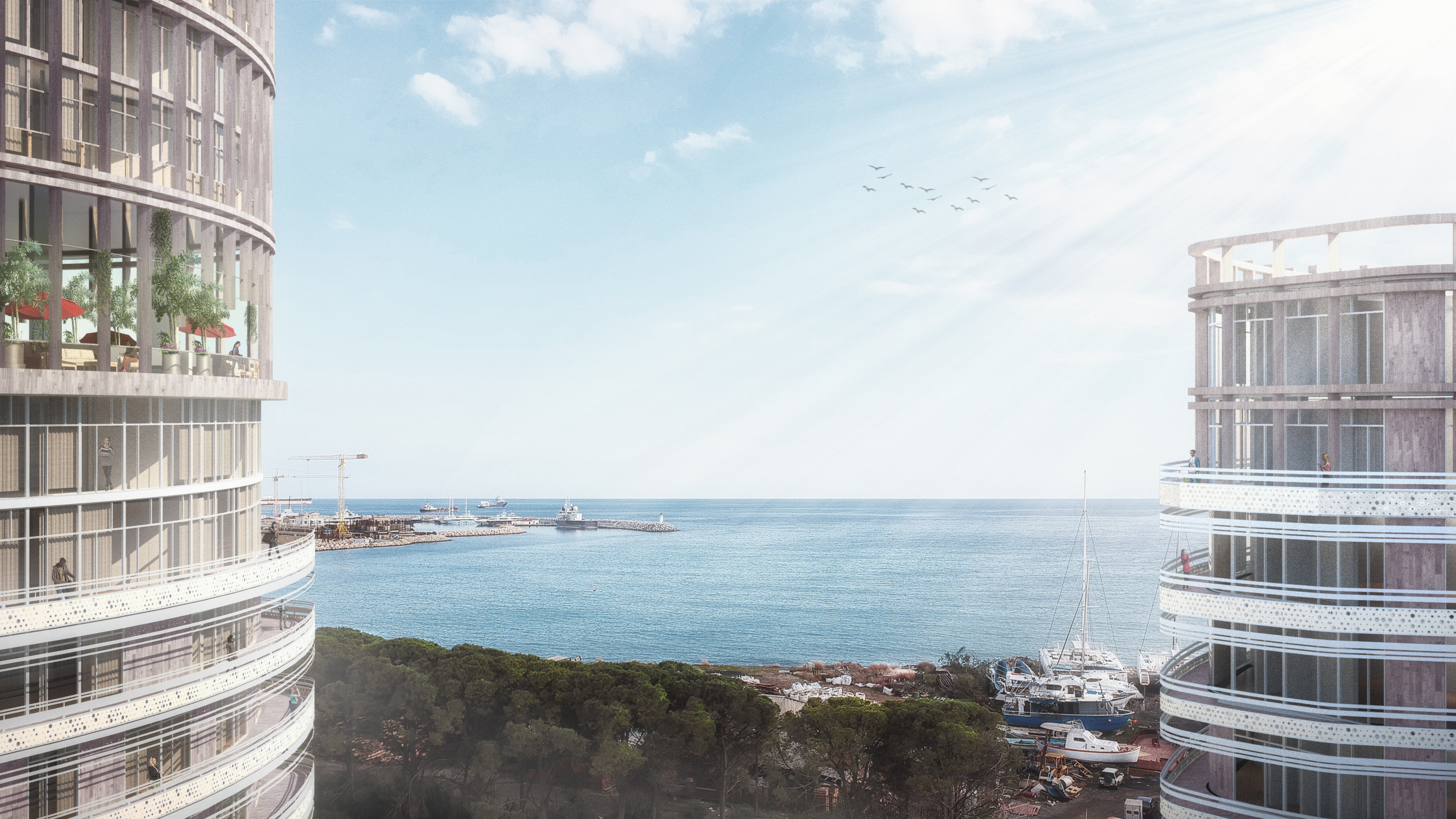 Limassol Residences | 室内外一体化，双高露台设计-4