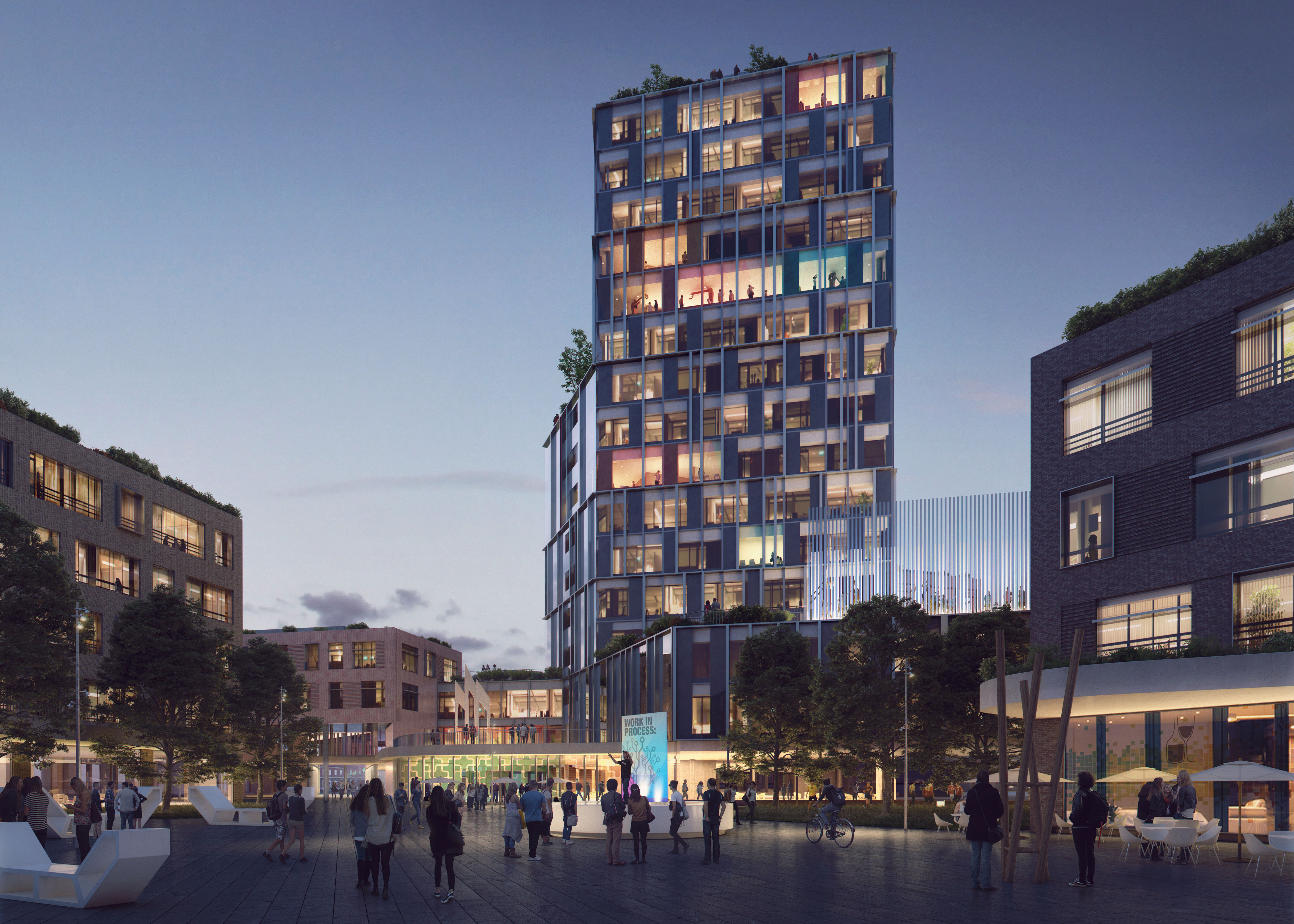 通过大学学院,校园霍森-0