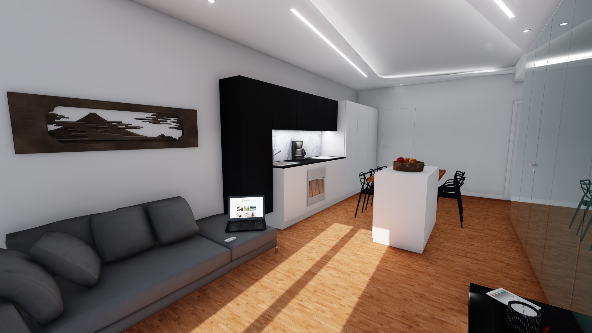 S·C· HOUSE 翻新公寓设计 · 现代简约风引领居住新潮流-2