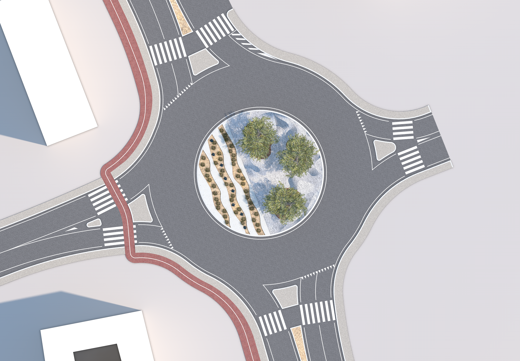 巴里市 via Amendola 道路绿化设计-5