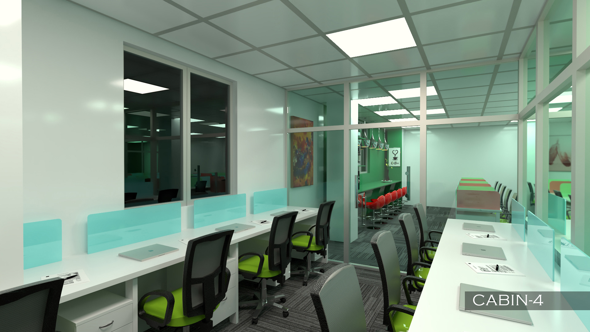 印度班加罗尔办公室空间设计与视觉化-6