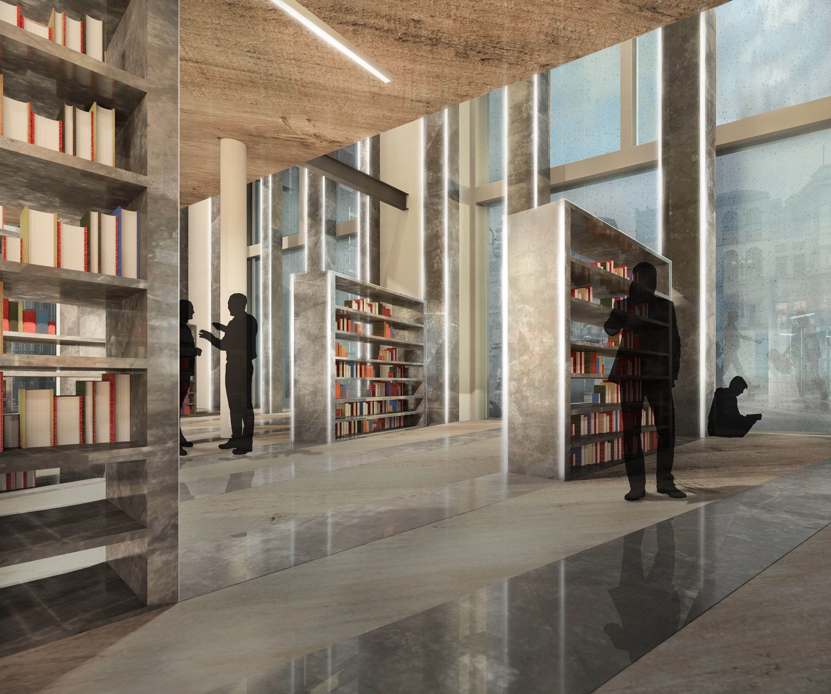 罗马协作项目 | 扰动书店/咖啡厅设计-3